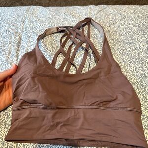 Lululemon Women's Strappy Back Sports Bra - Brown